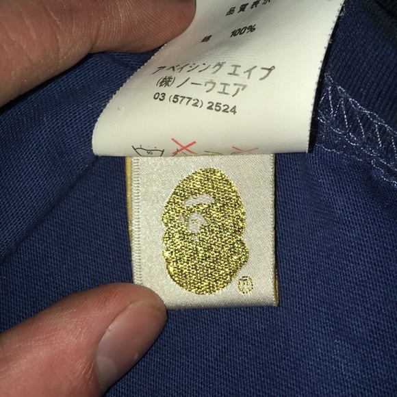 A Bathing Ape blue camo shirt - Picture 2 of 4